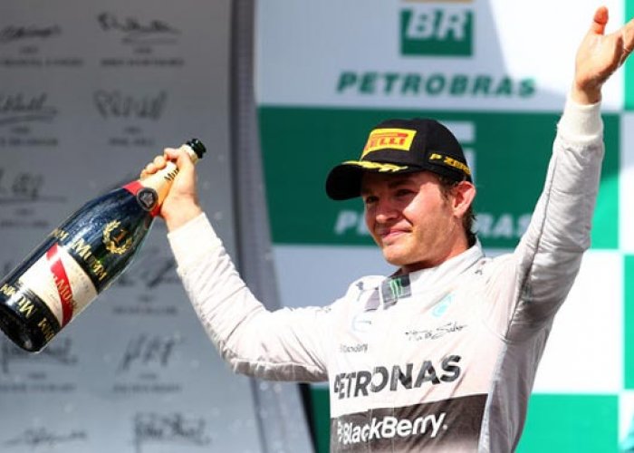 Rajai GP Brasil, Rosberg Ancam Hamilton
