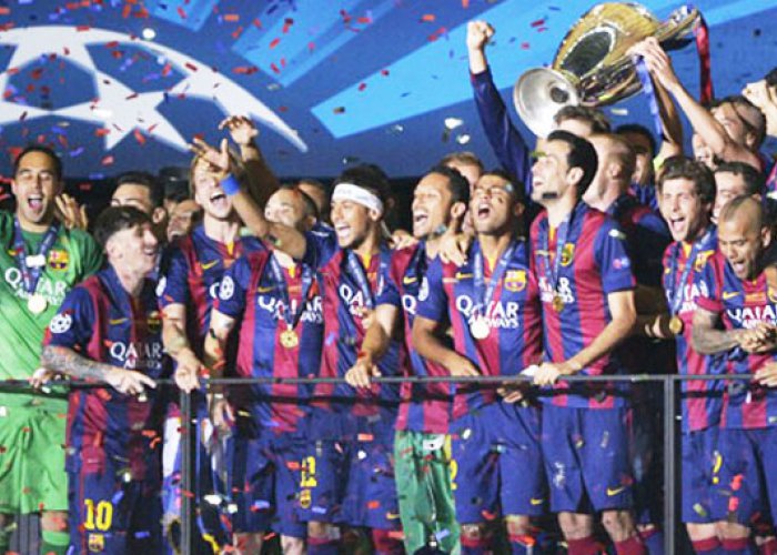 Taklukkan Juve, Barca Treble Winners