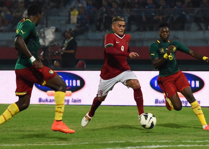 Gol Aboukakar, Kamerun Bekuk Indonesia