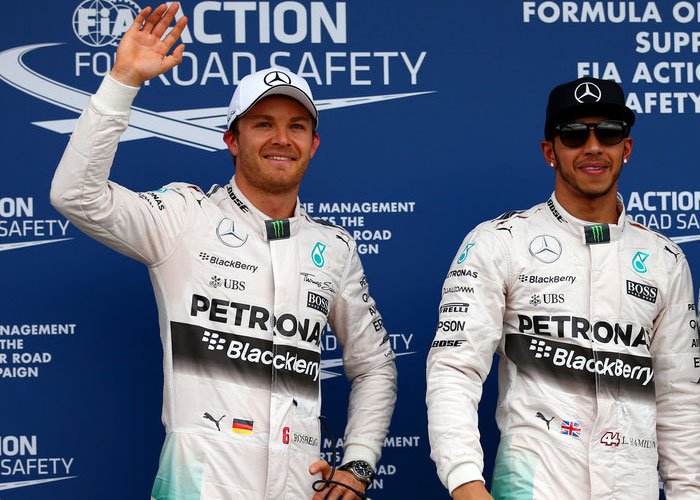 Start 1-2, Hamilton & Rosberg Tebar Teror