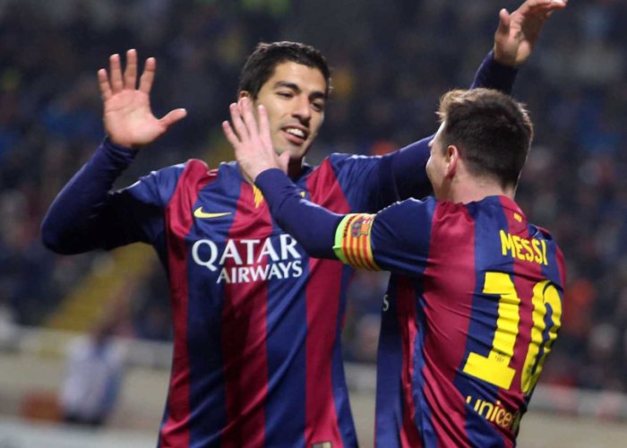 Gol Messi-Suarez, Barca Amankan Posisi